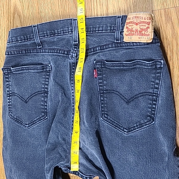 LEVI 502 40x28 2018 MENS STRAIGHT BOOTCUT FADED STRETCH MENS PRE-OWNED JEANS - Picture 2 of 8